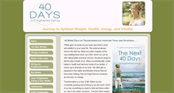 Desktop Screenshot of 40daystoenlightenedeating.com